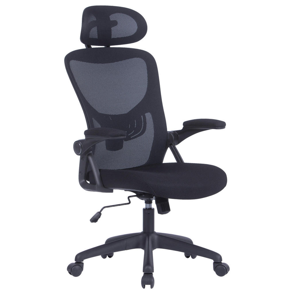 Bürostuhl Flex Mit Armstützen Schwarz Bis 110 Kg