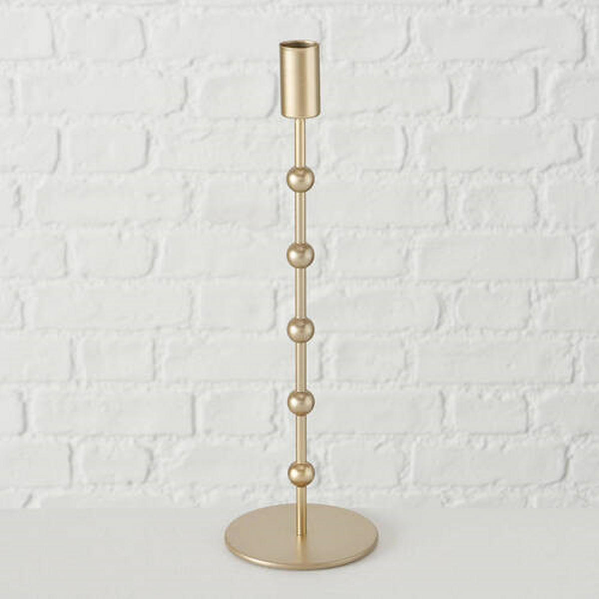 KERZENHALTER - Goldfarben, Basics, Metall (9/30cm) - Ambia Home