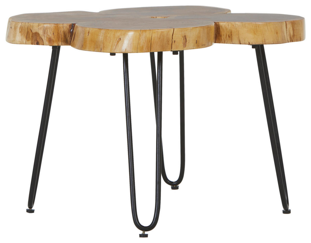 MIZICA, črna, barve akacije  - črna/barve akacije, Design, kovina/les (60/60/45cm) - Landscape