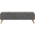 BETTBANK 145/45/48 cm - Eichefarben/Dunkelgrau, Design, Holz/Textil (145/45/48cm) - Esposa