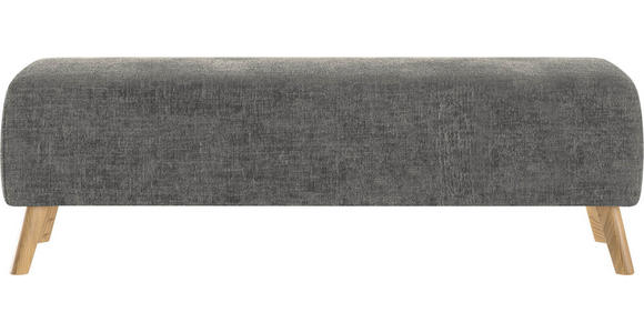 BETTBANK 145/45/48 cm - Eichefarben/Dunkelgrau, Design, Holz/Textil (145/45/48cm) - Esposa