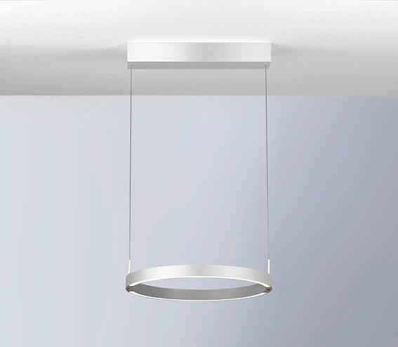 LED-HÄNGELEUCHTE Float 40/140 cm   - Alufarben, Design, Metall (40/140cm) - BOPP