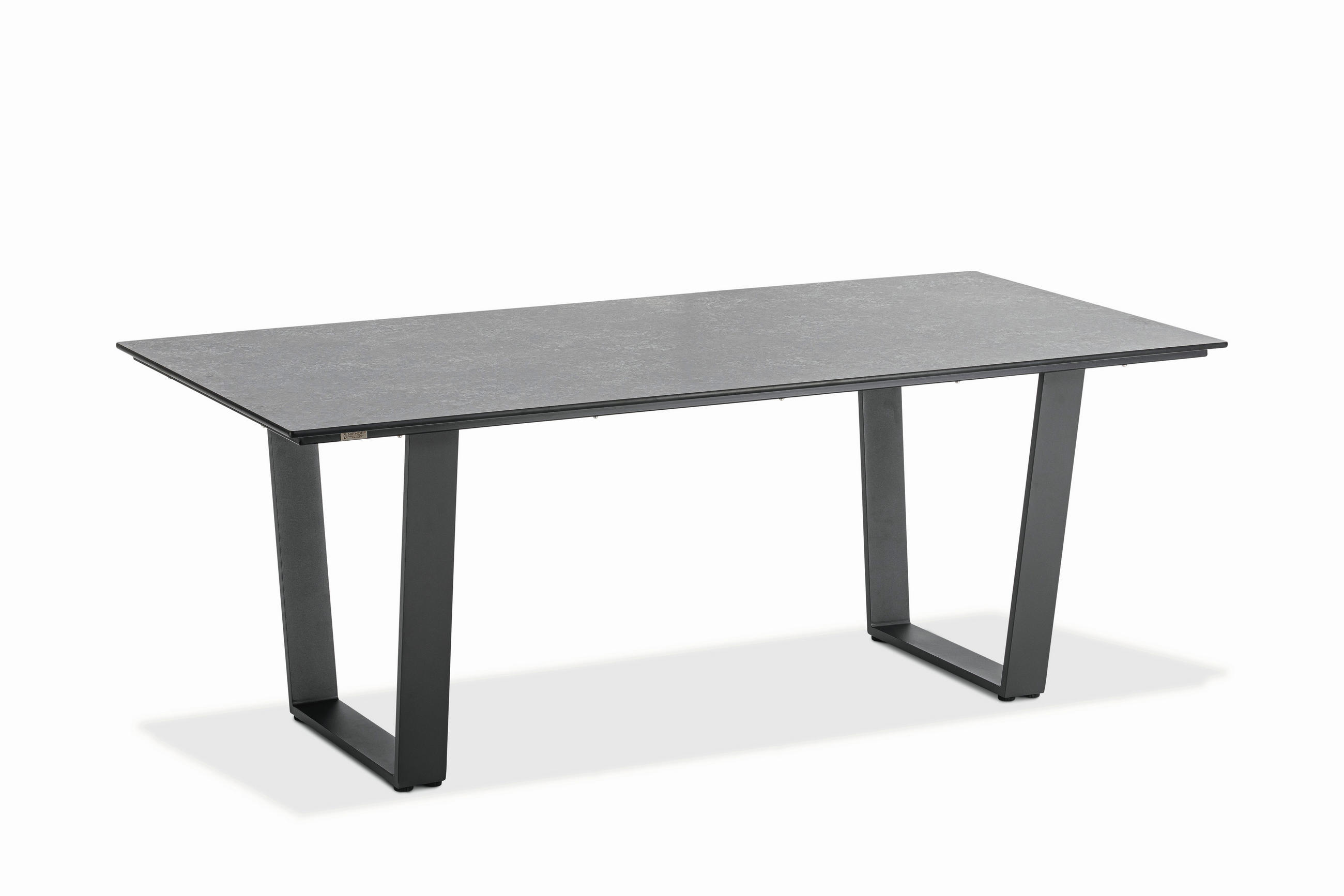 GARTENTISCH Kunststoff Anthrazit, Grau rechteckig  - Anthrazit/Grau, Design, Kunststoff/Metall (160/95/76cm)