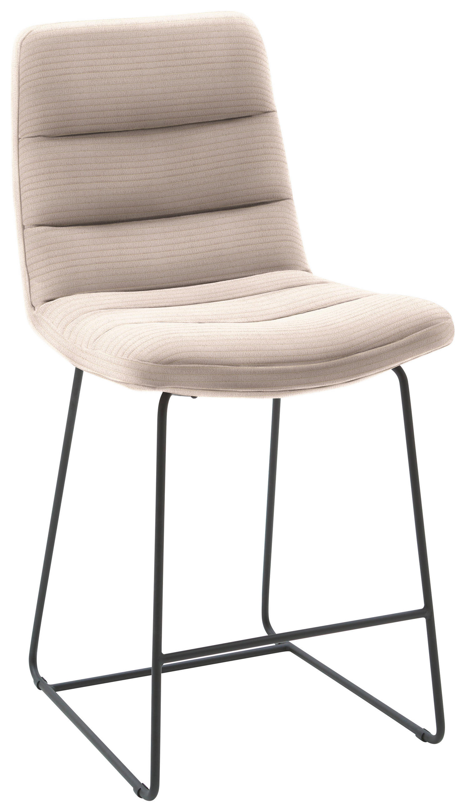 TRESENSTUHL in Taupe  - Taupe/Schwarz, Design, Textil/Metall (52/106/66cm) - Dieter Knoll
