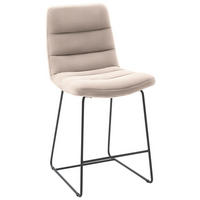 TRESENSTUHL in Taupe  - Taupe/Schwarz, Design, Textil/Metall (52/106/66cm) - Dieter Knoll