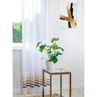 PERDEA CONFECȚIONATĂ transparent  - alb, Basics, textil (140/245cm)