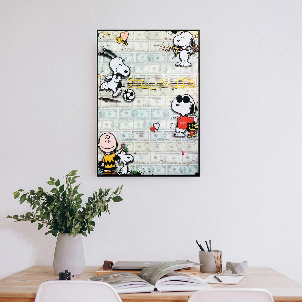 ÖLGEMÄLDE Sonstiges 70/100 cm  - Schwarz/Braun, Trend, Holz/Kunststoff (70/100cm) - Monee