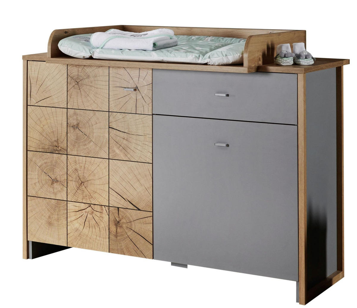 SKÖTBORD Flavo 125,2/90,8/56 cm  - grå/antracit, Trend, metall/trämaterial (125,2/90,8/56cm) - Jimmylee