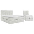 FAMILIENBETT - Creme/Schwarz, Design, Holzwerkstoff/Kunststoff (270/200cm) - Esposa