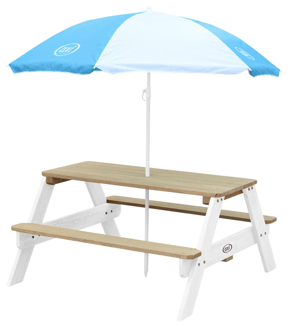 KINDER-GARTENSET Holz  - Blau/Braun, KONVENTIONELL, Holz (97,7/48,7/95cm) - Ambia Garden