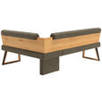 ECKBANK 165/215 cm  in Schlammfarben, Wildeiche  - Wildeiche/Schlammfarben, Design, Holz/Textil (165/215cm) - Venda