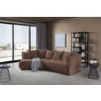 ECKSOFA  in Chenille Braun  180/315 cm  - Schwarz/Braun, MODERN, Kunststoff/Textil (180/315cm) - Hom`in