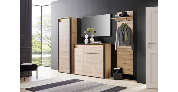 SPIEGEL Schwarz - Schwarz, KONVENTIONELL, Glas/Holzwerkstoff (125/70/2cm) - Voleo