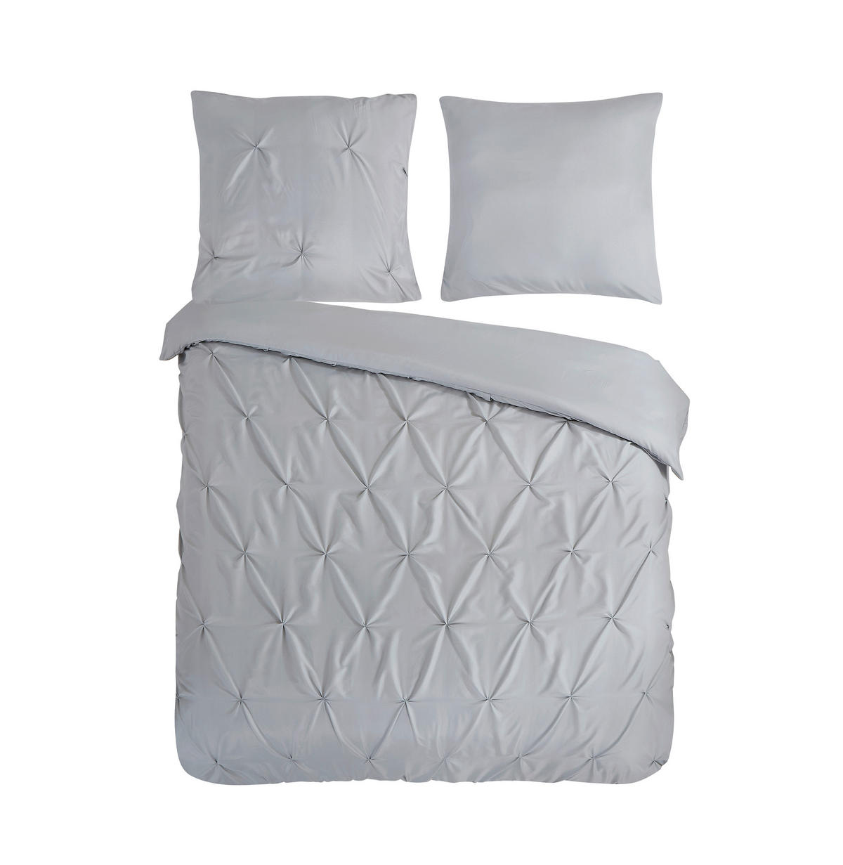 BETTWÄSCHE Elegance Mikrofaser 200/200 cm  - Hellgrau, Basics, Textil (200/200cm)