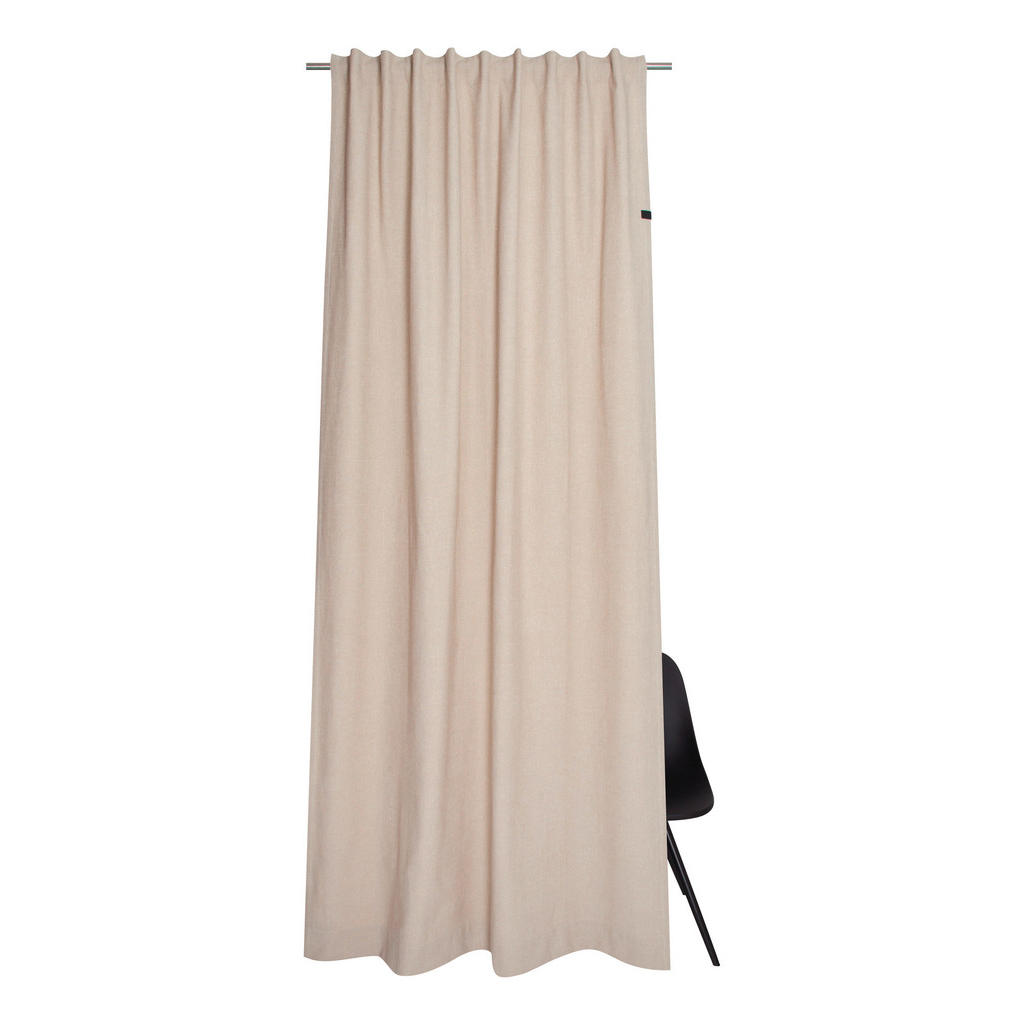 Thumbnail - Schöner Wohnen Fertigvorhang SW-Solo, Sand, Textil, Uni, 130x250 cm, für Stange und Schiene geeignet, mit Kombiband, Woh...