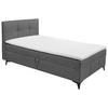 BOXBETT 120/200 cm  Dunkelgrau  - Dunkelgrau, Basics, Holzwerkstoff/Textil (120/200cm) - Xora