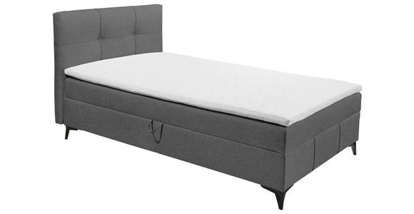 BOXBETT 120/200 cm  in Dunkelgrau  - Dunkelgrau, Basics, Holzwerkstoff/Textil (120/200cm) - Xora