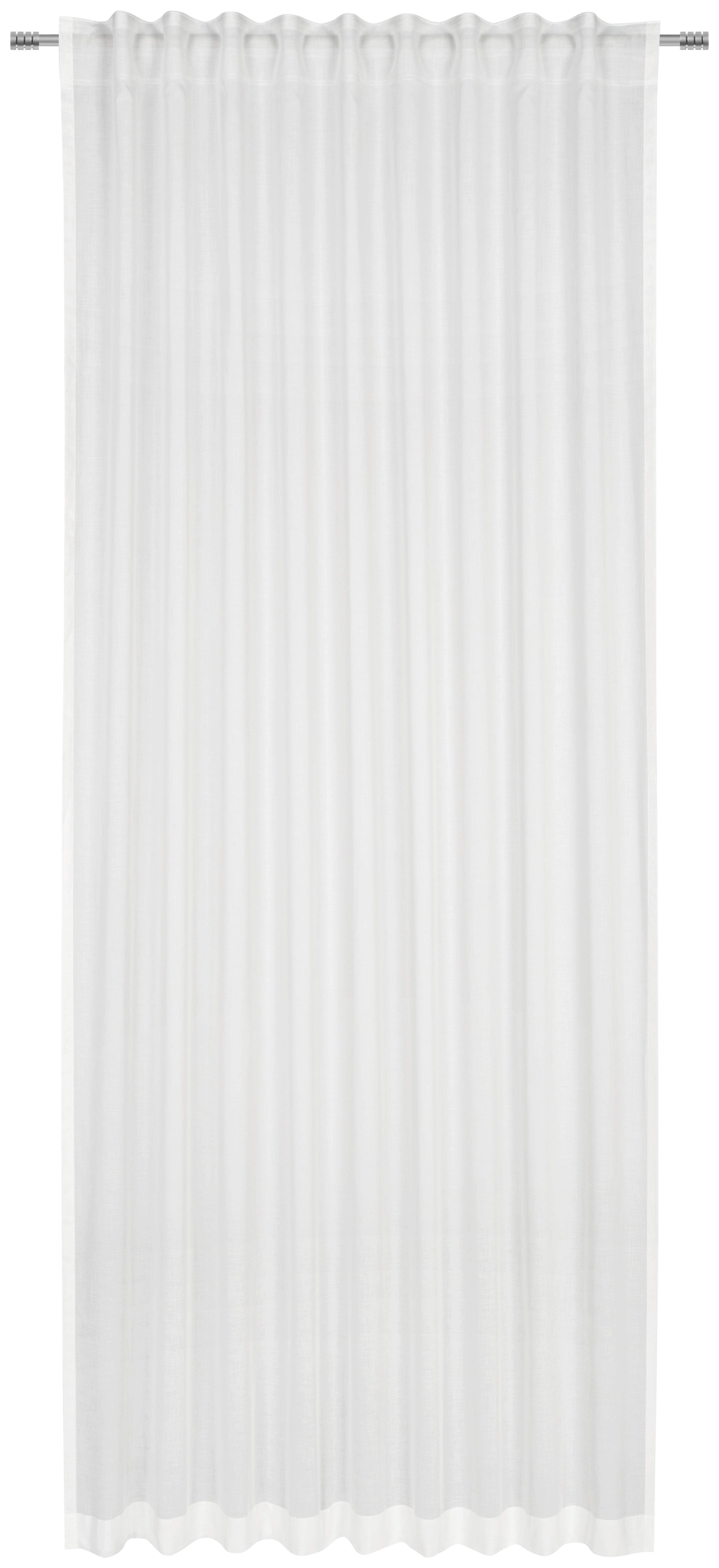 FERTIGVORHANG ELINA transparent 140/255 cm   - Weiß, Basics, Textil (140/255cm) - Bio:Vio