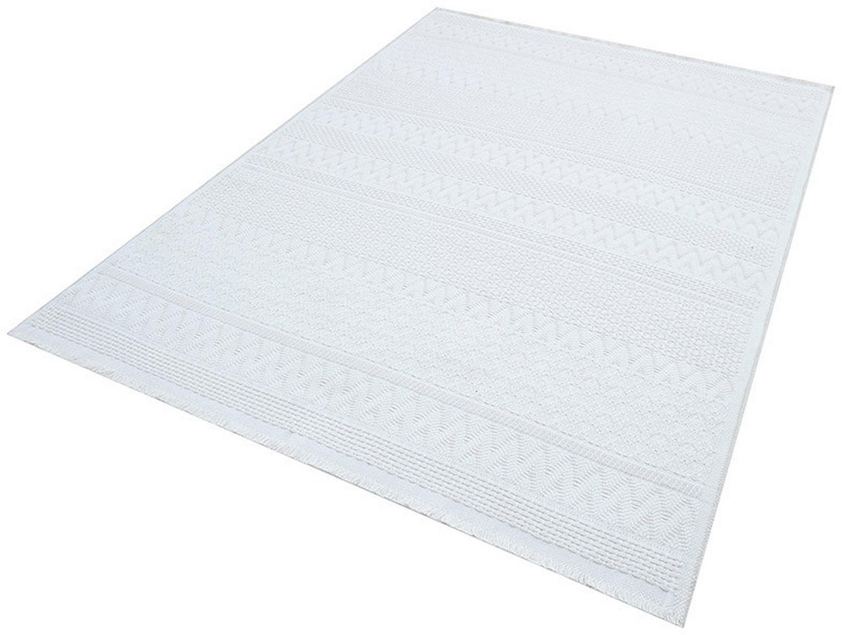 TEPIH NISKOG TKANJA 80/150 cm   bijela  MODULO  - bijela, Lifestyle, tekstil (80/150cm) - Novel