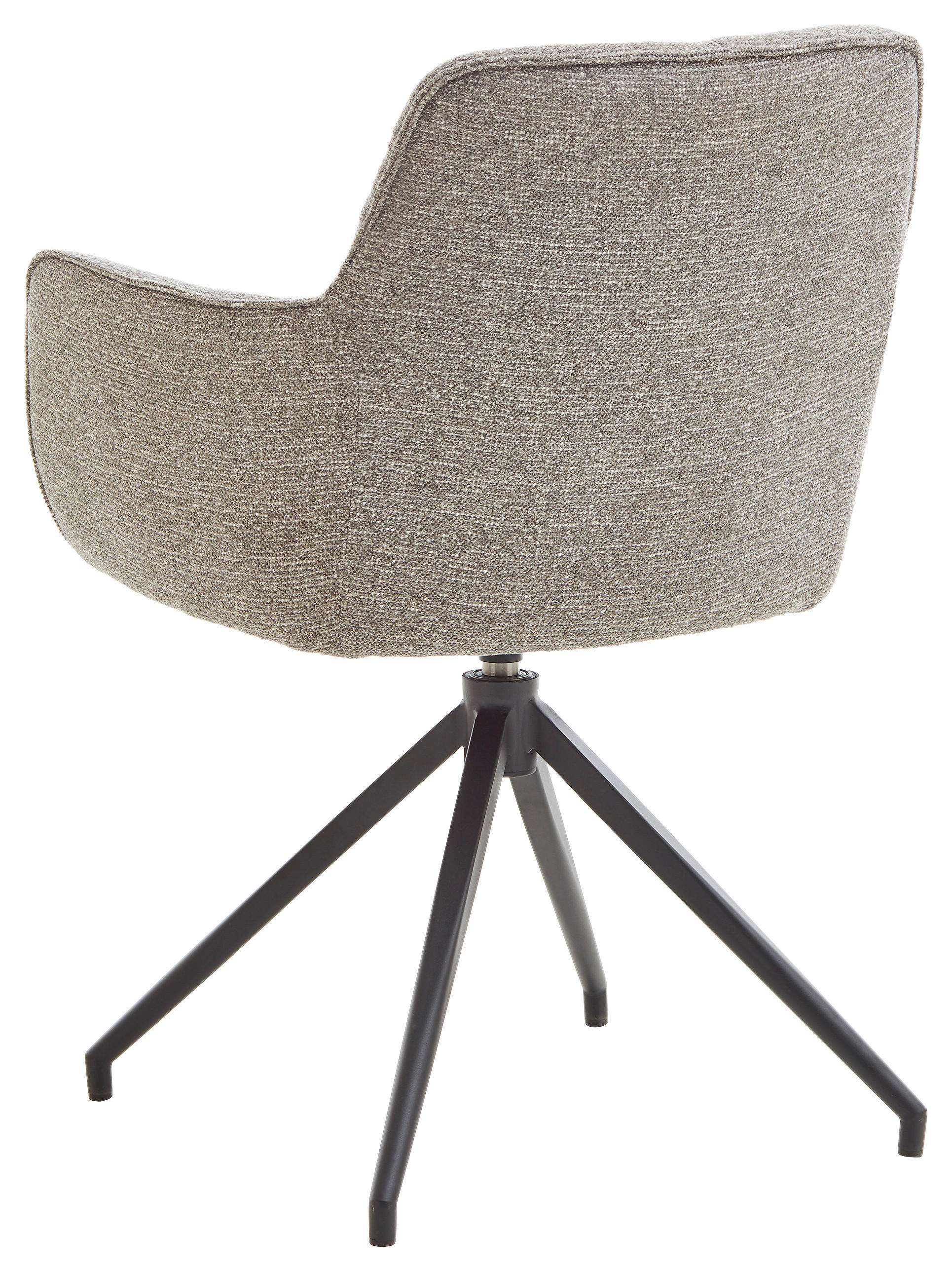 ARMLEHNSTUHL  in Webstoff  - Schwarz/Grau, Design, Textil/Metall (58/81/62cm) - Valdera