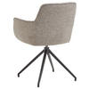 ARMLEHNSTUHL  in Webstoff  - Schwarz/Grau, Design, Textil/Metall (58/81/62cm) - Valdera