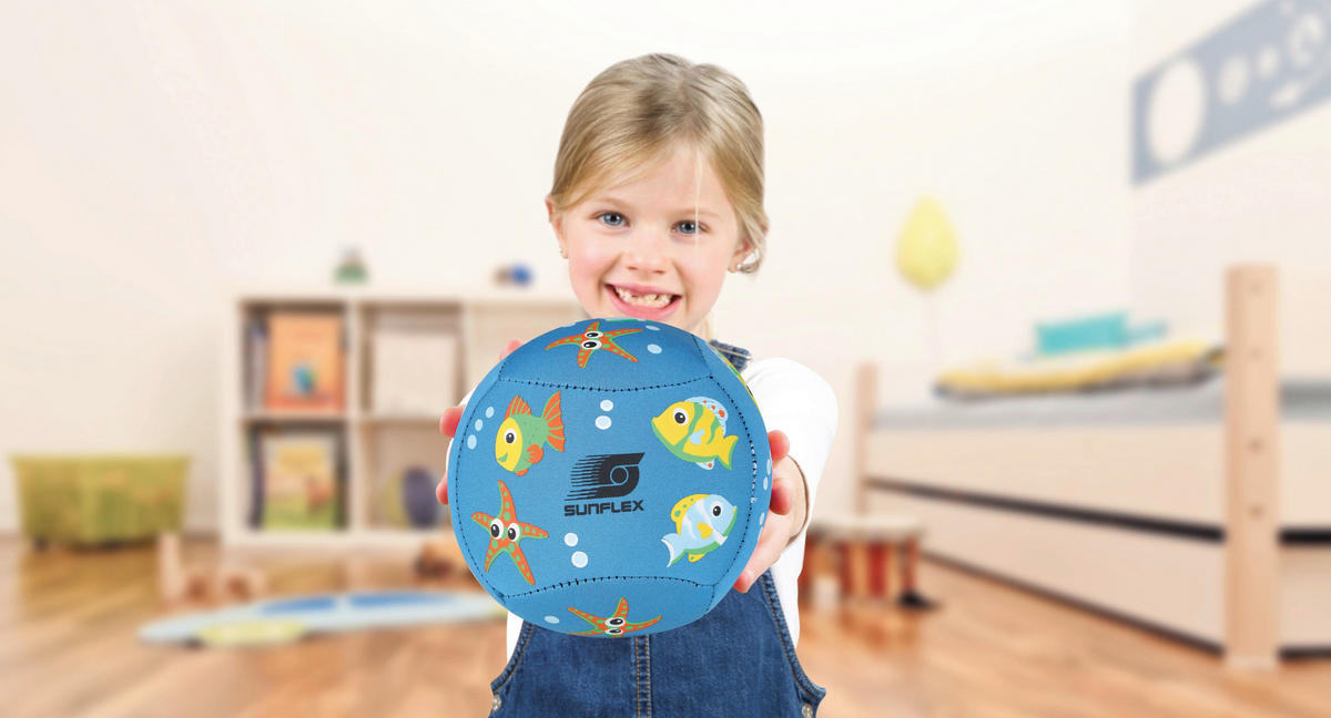 BEACHBALLSET Hellblau  - Hellblau, Basics, Textil (13 15 20,5cm) - sunflex