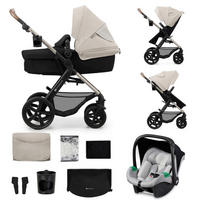 KINDERWAGENSET Moov 2 3in1 EVA WHEELS  - Schwarz/Grau, Basics, Textil/Metall (60/86,5/106cm) - Kinderkraft