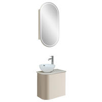 GÄSTEBAD 50,3 cm  - Sandfarben/Kaschmir, Natur, Glas/Keramik (50,3cm) - Sadena