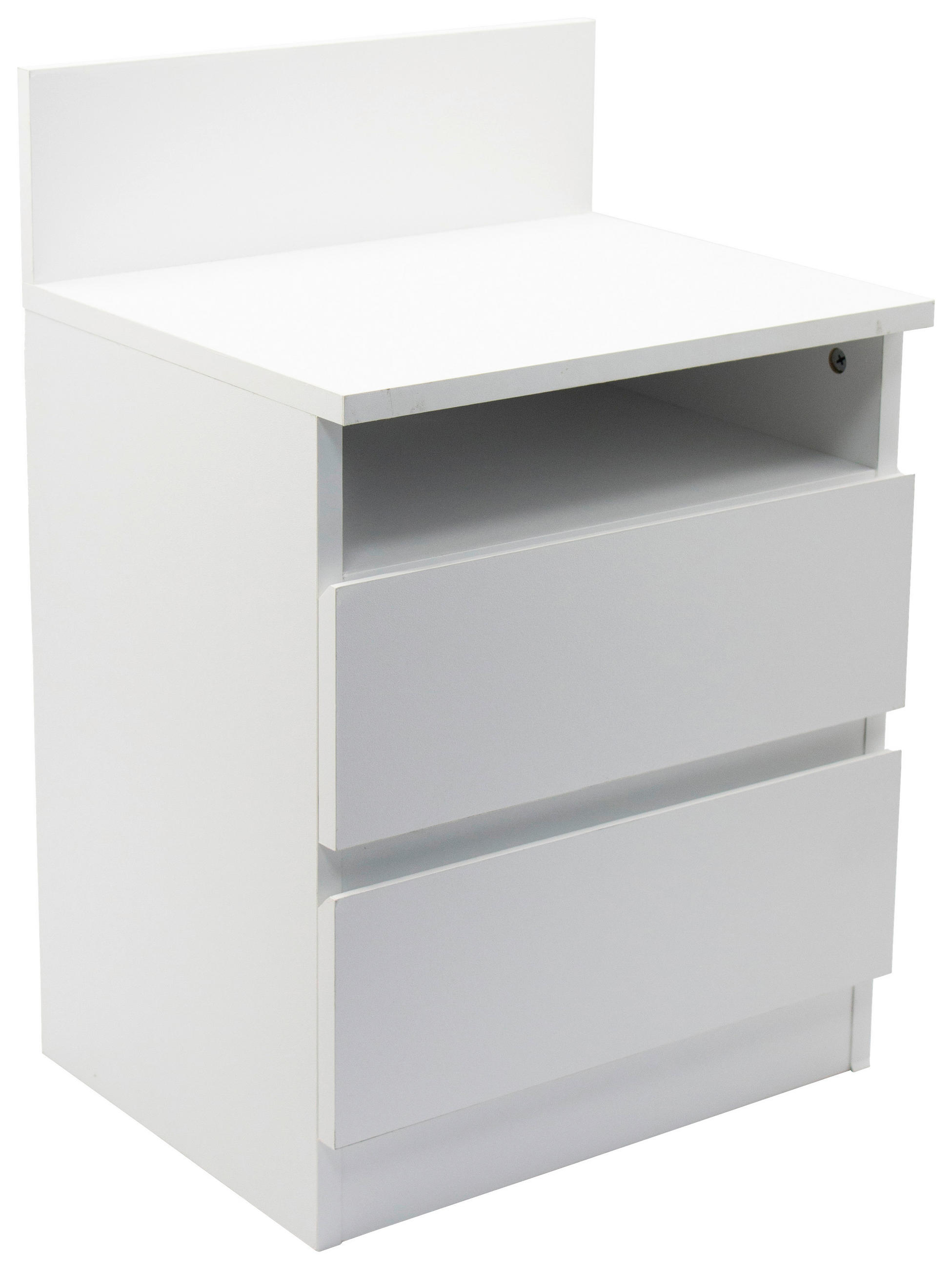 NACHTSCHRANK 39,7/59/32 cm, Weiß,  - Weiß, Basics, Holzwerkstoff (39,7/59/32cm) - Boxxx