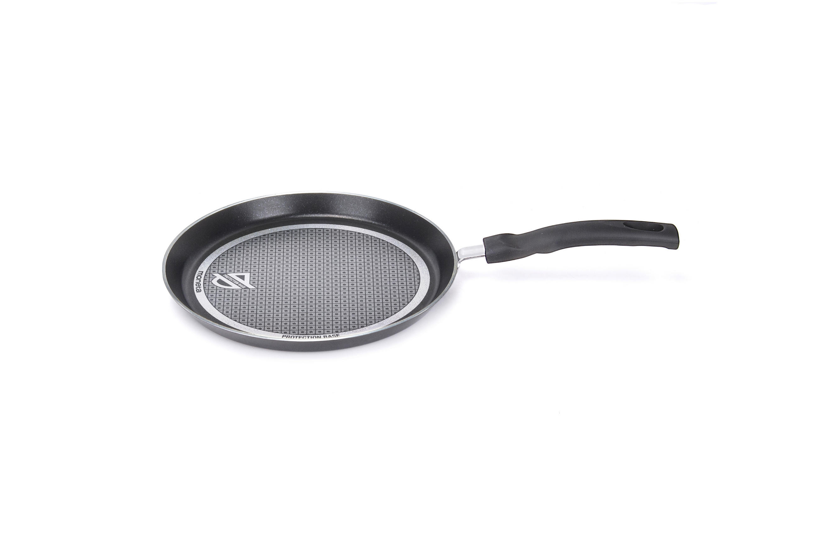 PONEV ZA PALAČINKE Moneta 25 cm - črna, Basics, kovina/umetna masa (25cm) - moneta