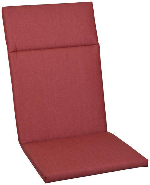SESSELAUFLAGE Uni - Rot, Basics, Textil (50/120/4cm)