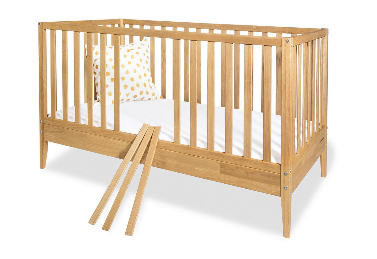 GITTERBETT Alva 145/75/86 cm  - Naturfarben, Basics, Holz (145/75/86cm) - Pinolino