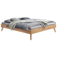 BETT 160/200 cm,  in Eiche Bianco,  - Eiche Bianco, KONVENTIONELL, Holz (160/200cm) - Hasena