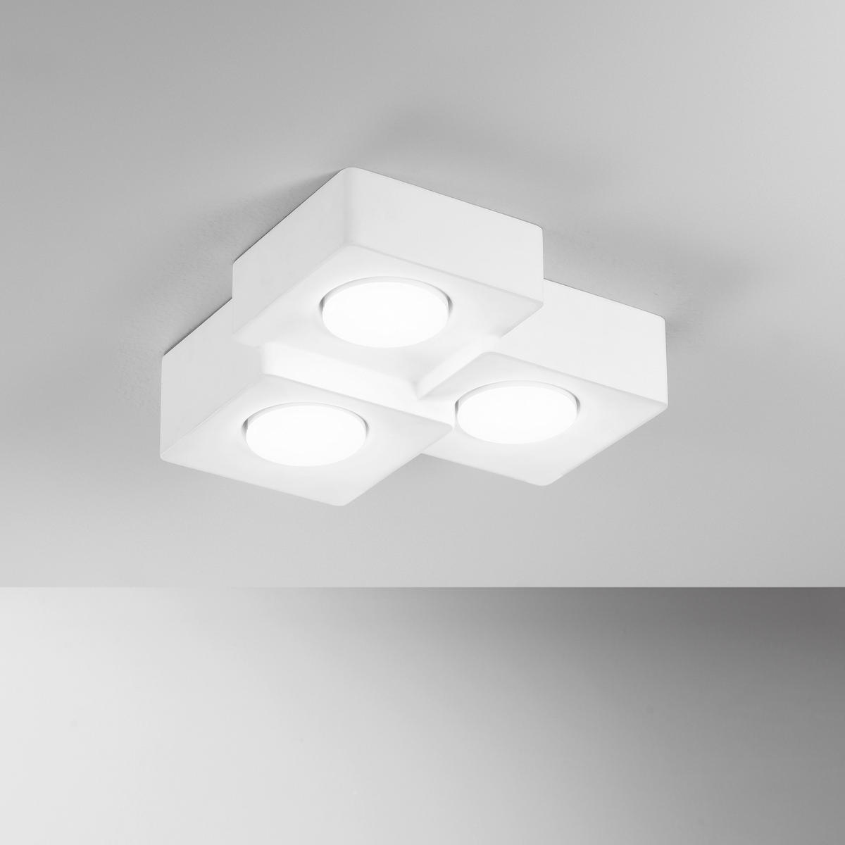 AUFBAULEUCHTE 27/7,3/27 cm   - Weiß, KONVENTIONELL, Naturmaterialien (27/7,3/27cm)