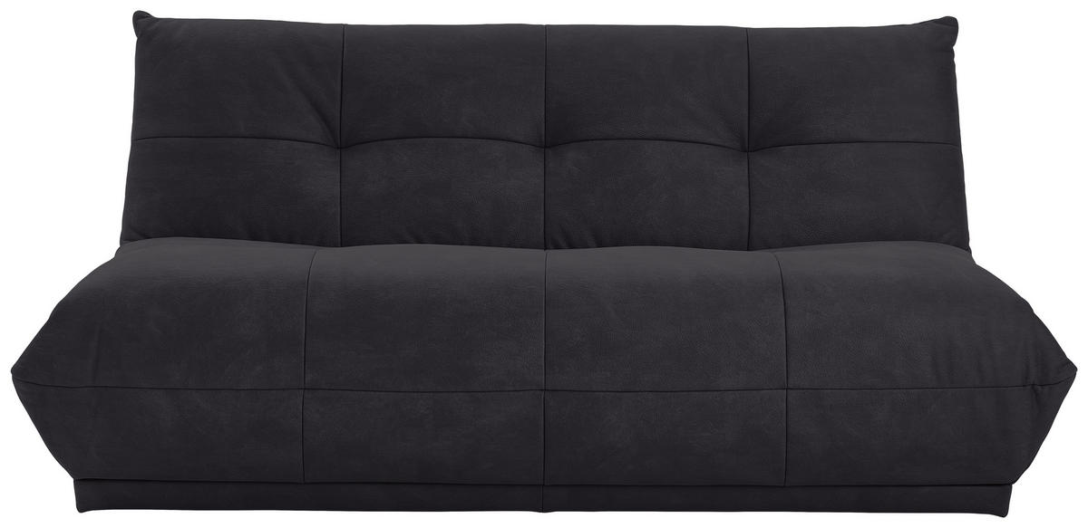 SOFAELEMENT in Lederlook Schwarz  - Schwarz, Trend, Textil (180/80/112cm) - Livetastic