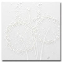 OLEJOMAĽBA, 100/100 cm - biela, Basics, drevo (100/100cm)