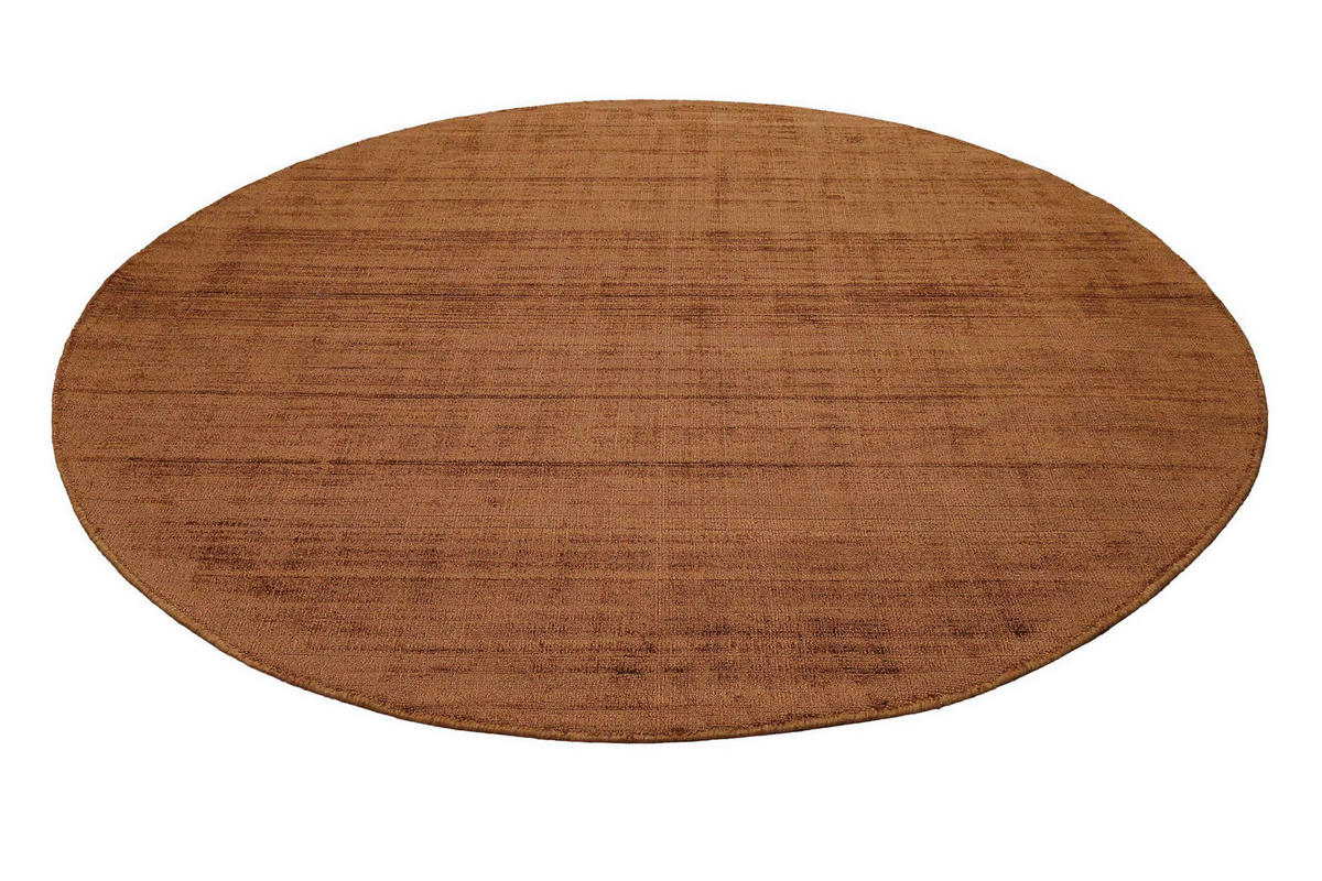 HANDWEBTEPPICH 200 cm Gil Rotbraun rund  - Rotbraun, KONVENTIONELL, Textil (200cm) - Esprit
