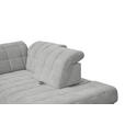 ECKSOFA in Webstoff Grau 302/216 cm - Schwarz/Grau, Design, Holz/Textil (302/216cm) - Xora