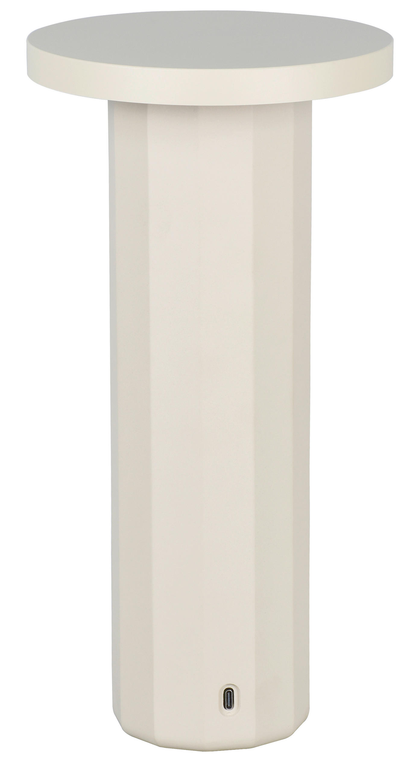 NABÍJATEĽNÁ STOLNÁ LAMPA, dotykový stmievač, 16/31,6 cm  - piesková, Design, kov/kameň (16/31,6cm) - Dieter Knoll