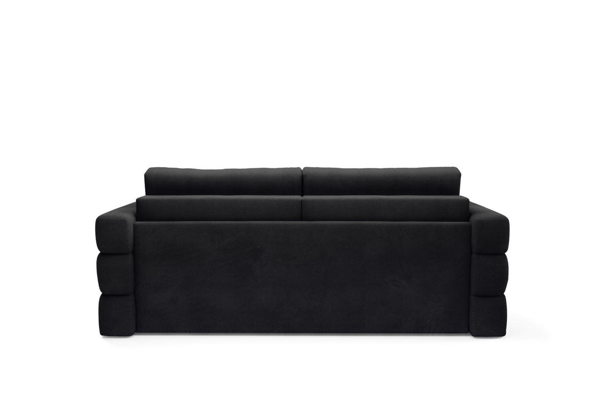 SCHLAFSOFA TERAZZO in Webstoff Schwarz  - Schwarz, Design, Kunststoff/Textil (254/93/167cm) - Livetastic