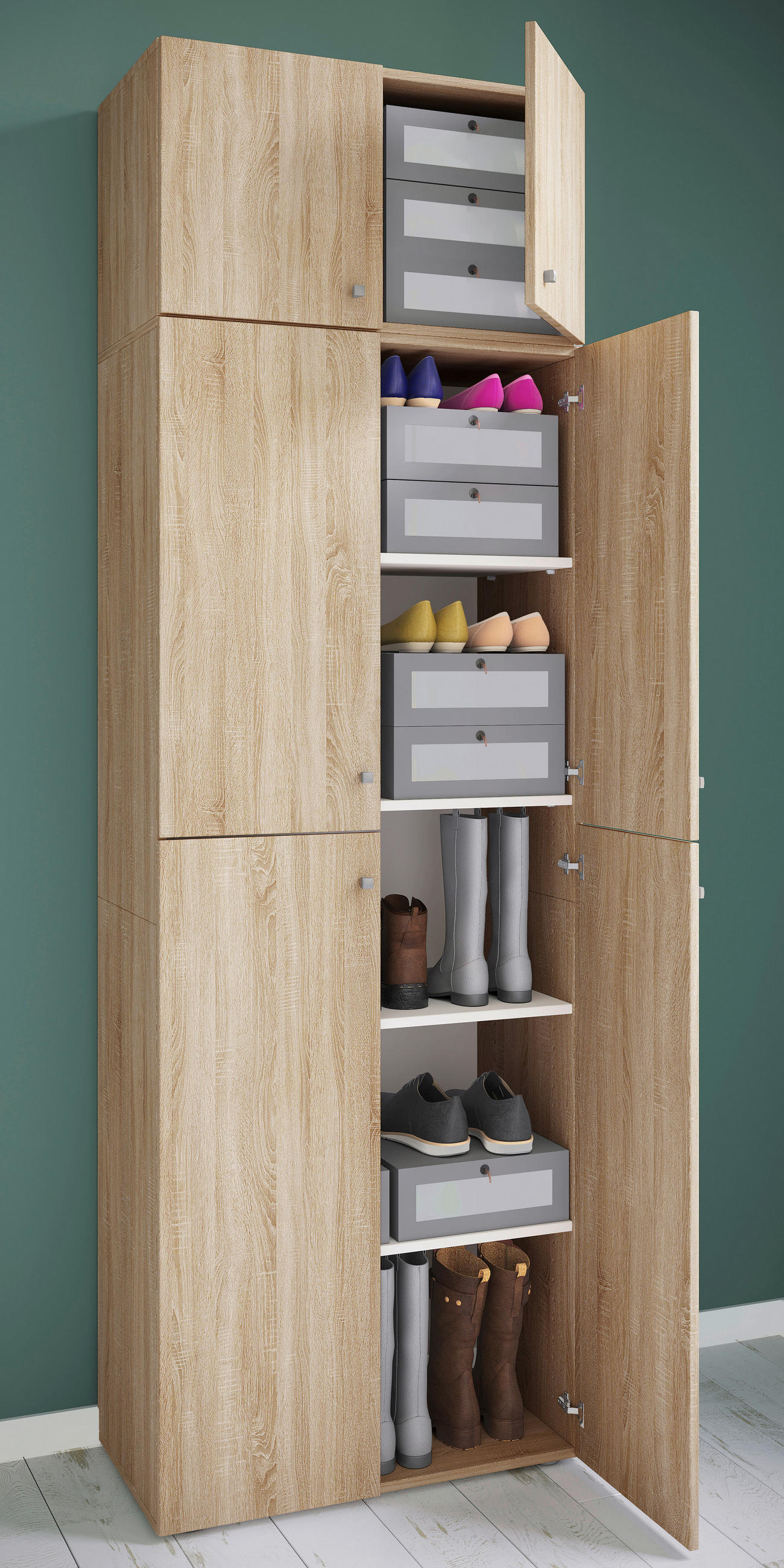 KLEIDERSCHRANK in Sonoma Eiche - Sonoma Eiche, MODERN, Holzwerkstoff (70/223/39cm) - MID.YOU