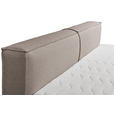 FAMILIENBOXSPRINGBETT - Taupe/Schwarz, LIFESTYLE, Kunststoff/Textil (240/200cm) - Esposa