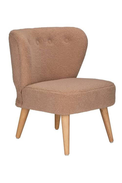 DĚTSKÉ KŘESLO cappuccino, - cappuccino, Trend, dřevo/textil (48,5/48/60,5cm) - Jimmylee