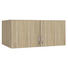 AUFSATZSCHRANK 91/39/54 cm Sonoma Eiche - Silberfarben/Sonoma Eiche, Basics, Kunststoff (91/39/54cm) - Carryhome AUFSATZSCHRANK 91/39/54 cm Sonoma Eiche - Silberfarben/Sonoma Eiche, Basics, Kunststoff (91/39/54cm) - Carryhome