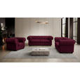 CHESTERFIELD-SESSEL - Wengefarben/Bordeaux, LIFESTYLE, Holz/Textil (115/76,5/96cm) - Landscape