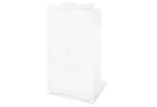 BABYKLEIDERSCHRANK PINOLINO FLORENTINA Weiß  - Weiß, ROMANTIK / LANDHAUS, Holzwerkstoff (98/180/57cm) - Pinolino