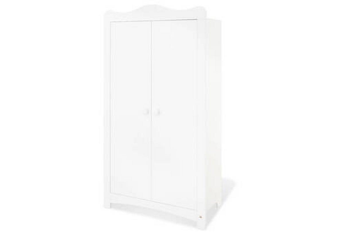 BABYKLEIDERSCHRANK PINOLINO FLORENTINA  - Weiß, Trend, Holzwerkstoff (98/180/57cm) - Pinolino