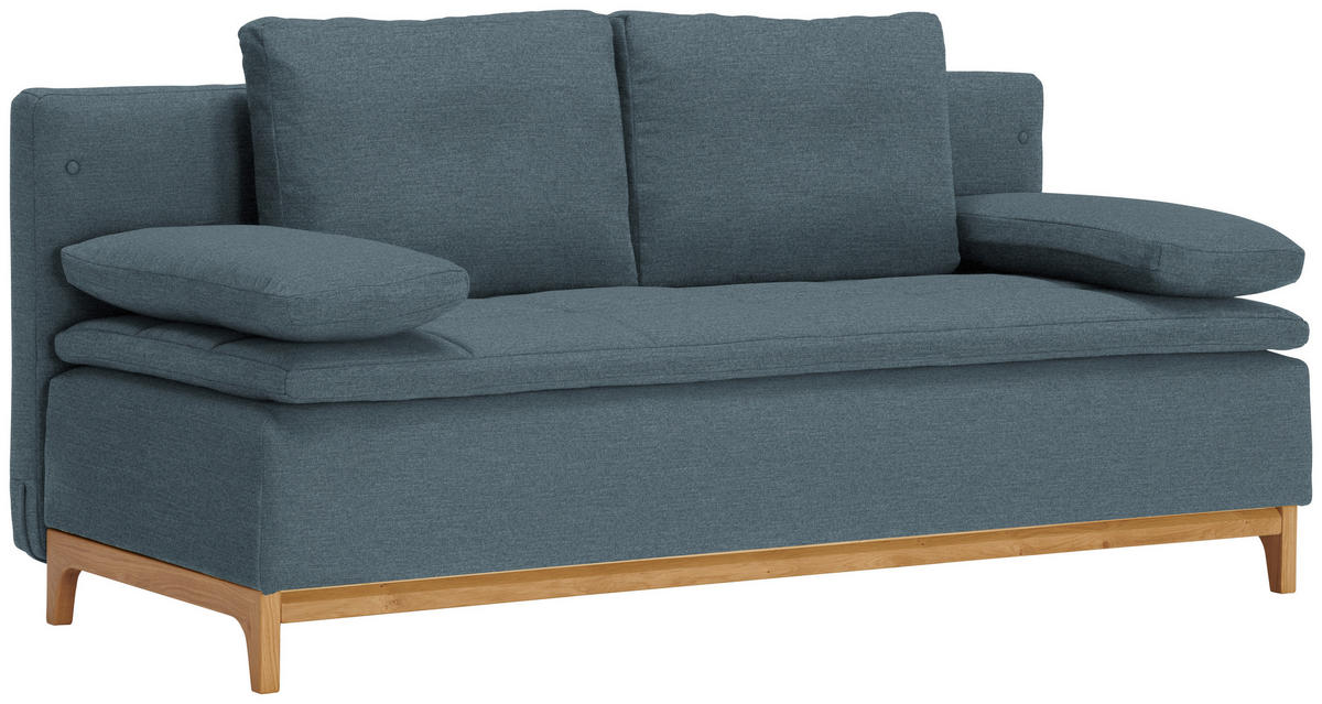 SCHLAFSOFA in Textil Blau  - Blau, Modern, Holz/Textil (200/96/88cm) - Joka