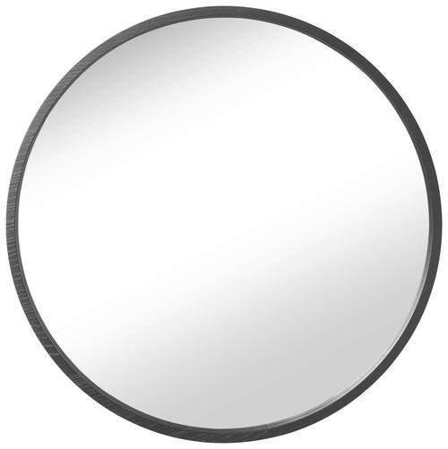 NÁSTĚNNÉ ZRCADLO 62/62/4 cm  - černá, Design, dřevo/sklo (62/62/4cm) - Xora