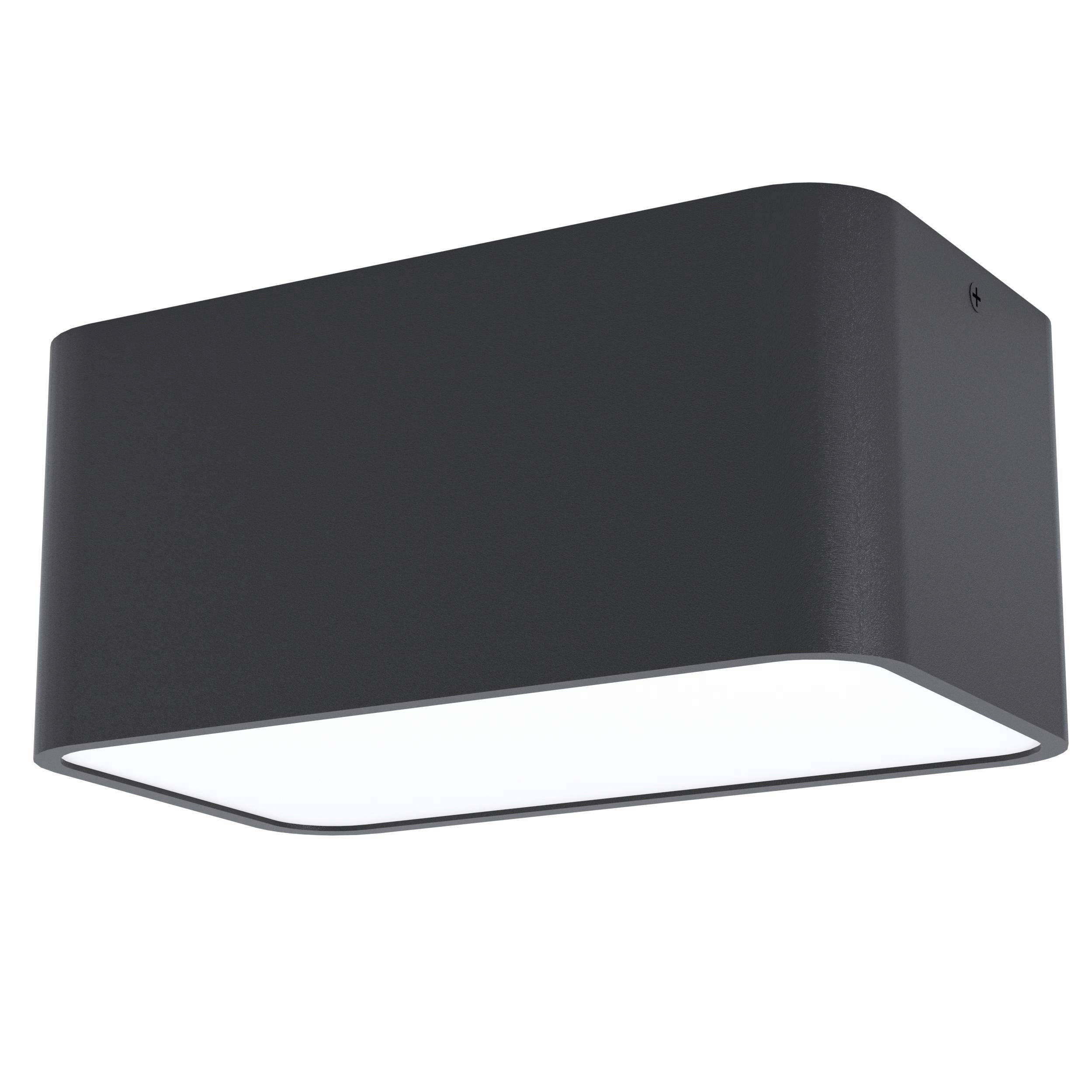 TAKLAMPA Grimasola 24/14/11 cm  - vit/svart, Design, metall/plast (24/14/11cm) - Eglo